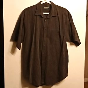 Vintage American Eagle Short Sleeve Button Down Shirt Size Large